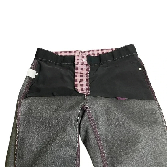 Liz Claiborne Sara Slim Leg Mid Rise Tummy Control Plaid Pants Women’s Size 4 - Picture 5 of 15